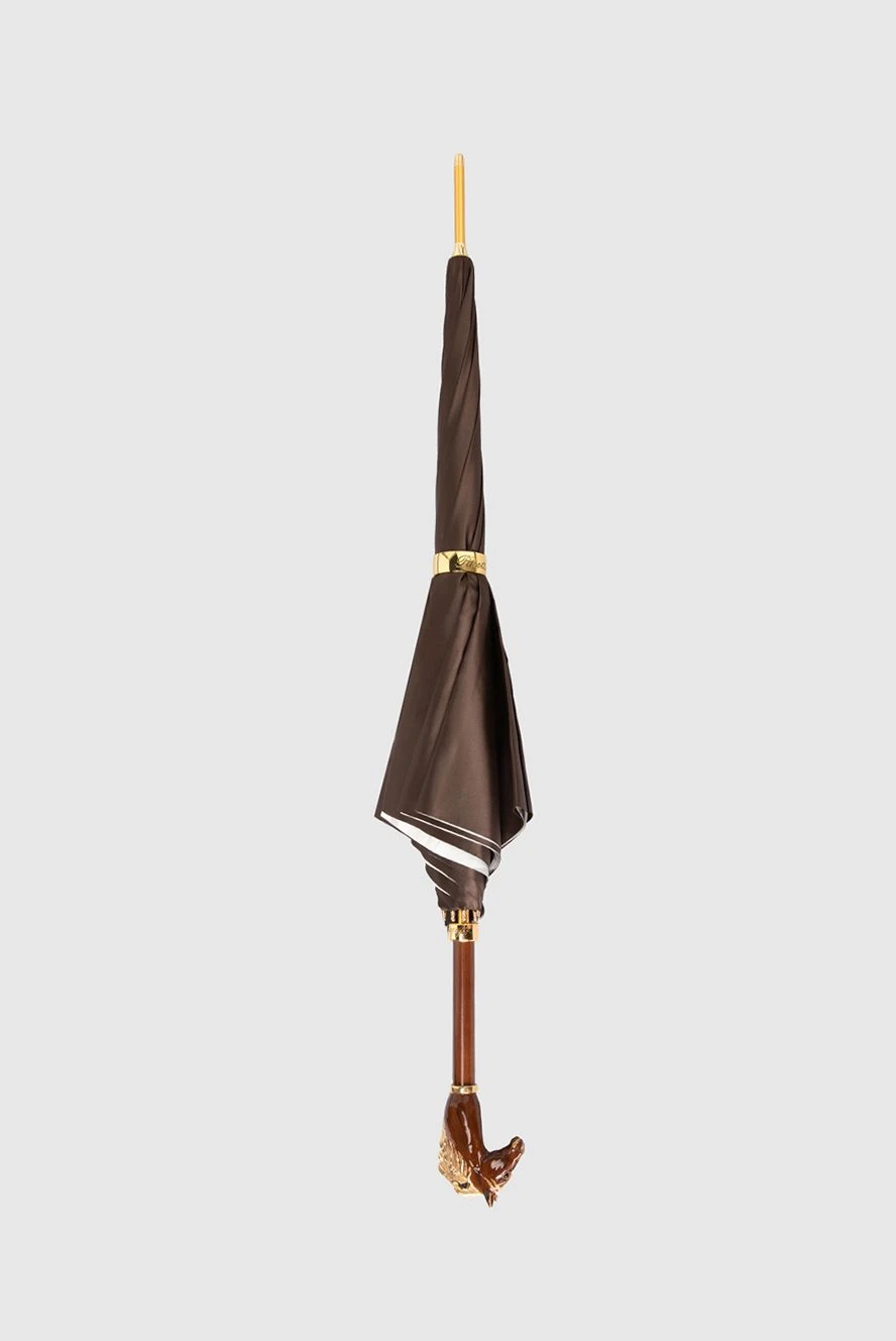 Pasotti женские зонт из полиэстера коричневый женский купить с ценами и фото 168113