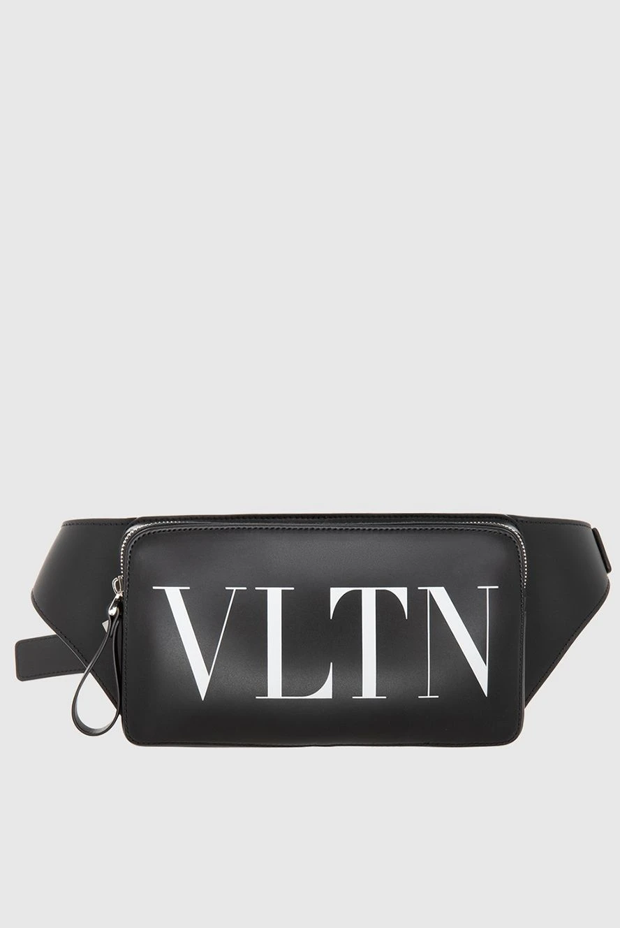 Valentino мужские поясная сумка из натуральной кожи черная мужская купить с ценами и фото 168141 - фото 1