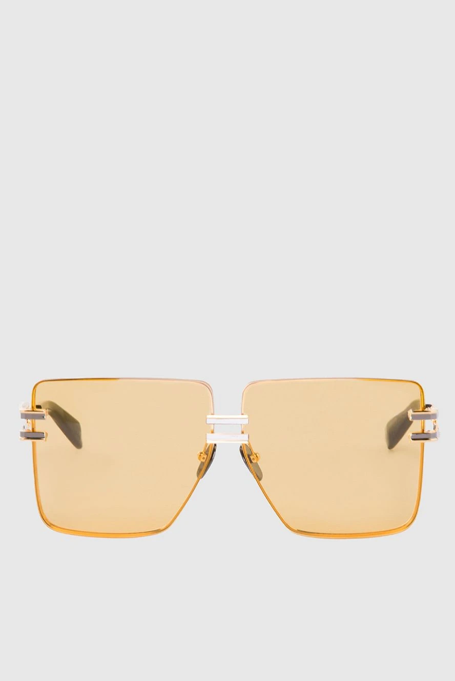 Balmain женские очки из металла желтые женские купить с ценами и фото 168303