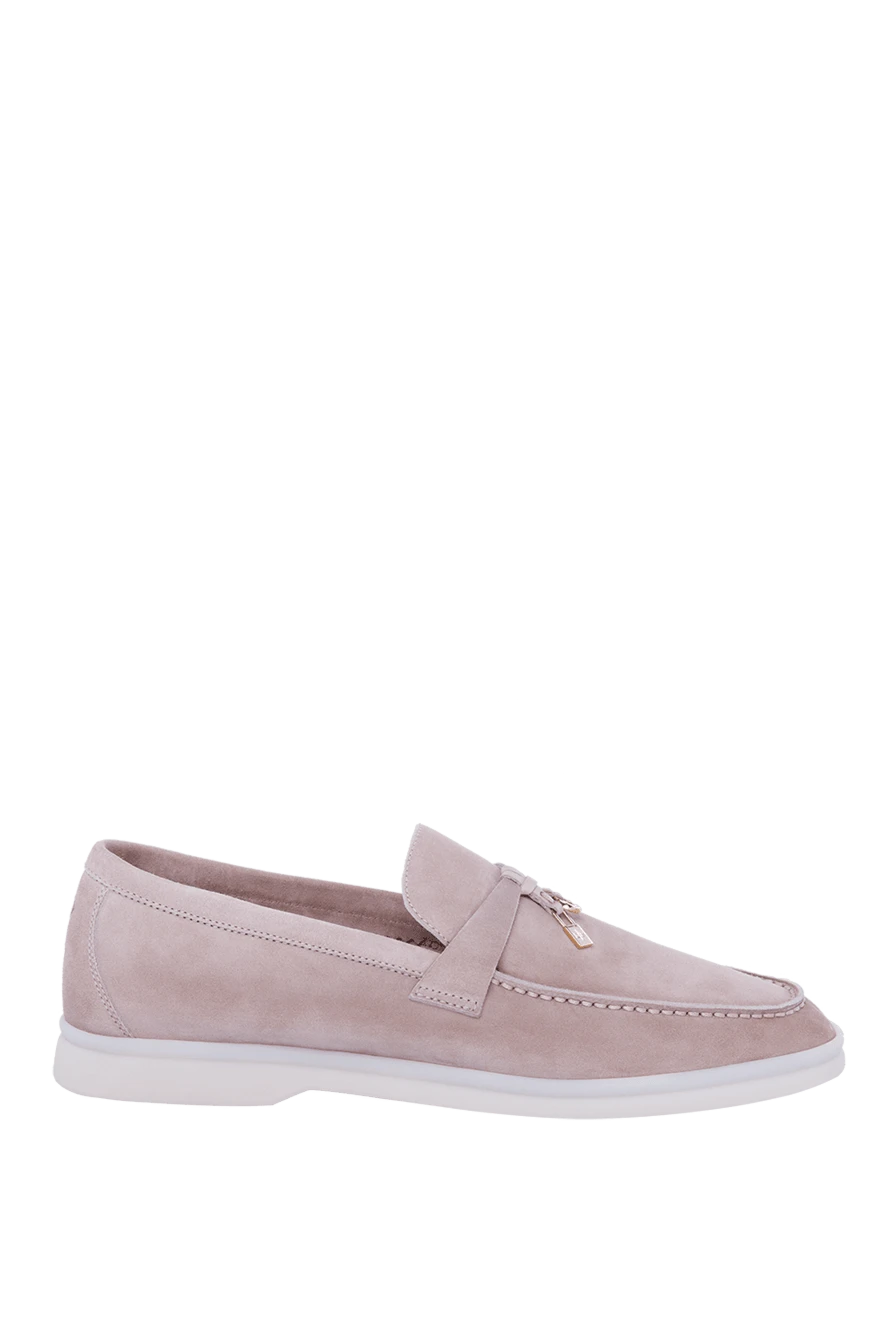 Loro Piana woman pink suede loafers for women buy with prices and photos 168314