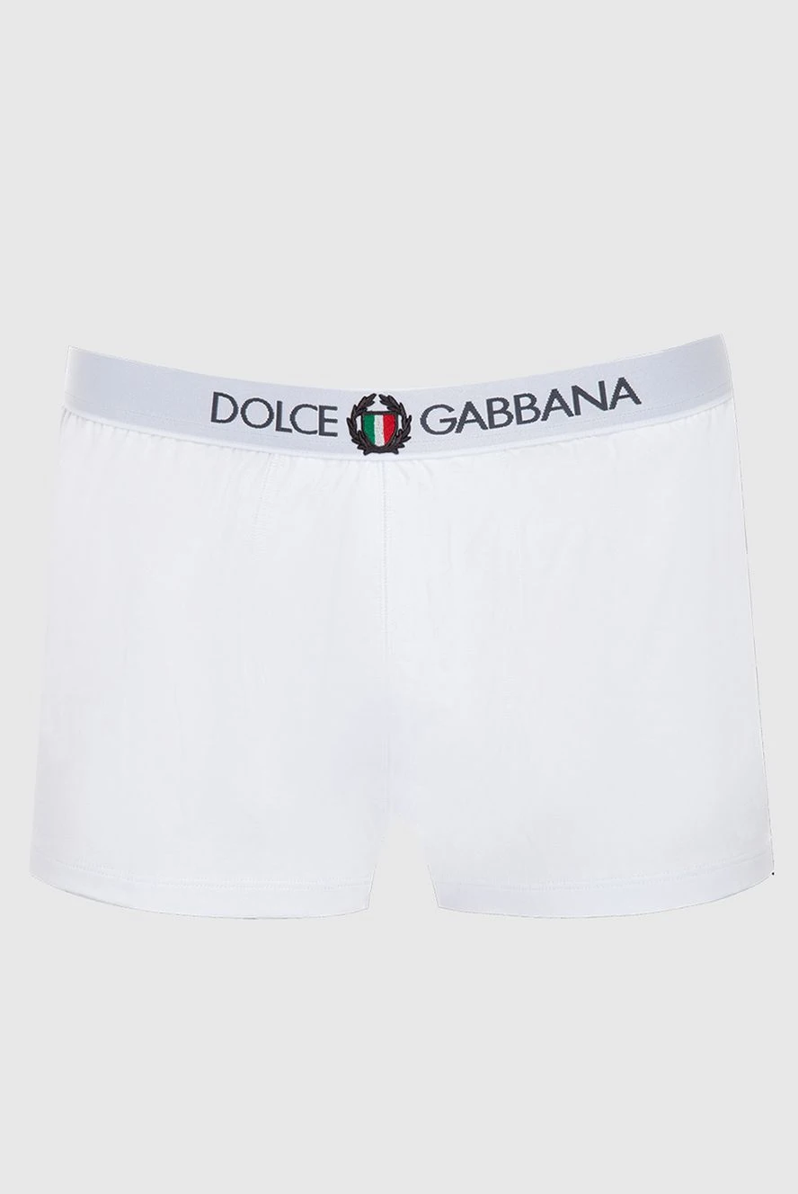 Dolce & Gabbana мужские трусы боксеры из хлопка и эластана белые мужские купить с ценами и фото 168475