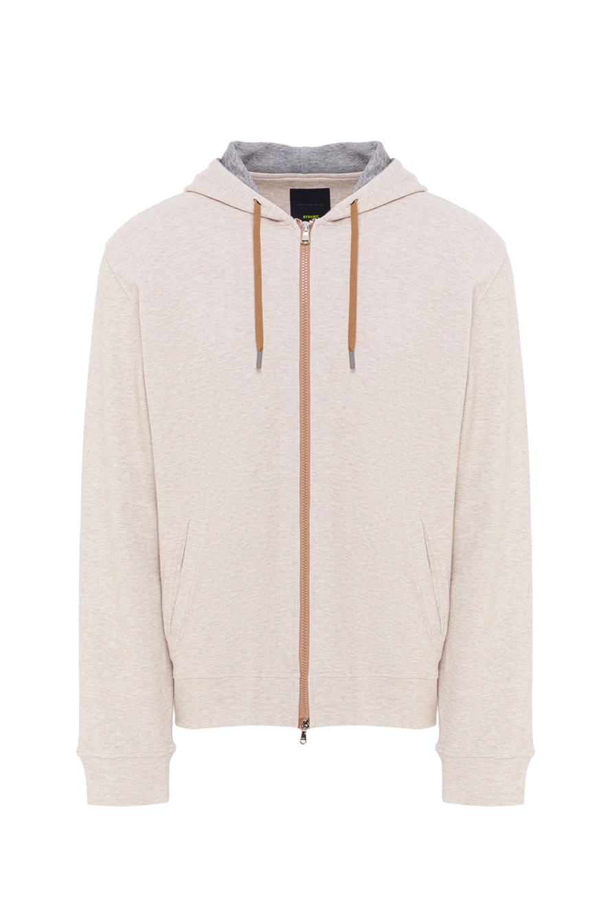 Barba Napoli худи из хлопка и полиамид+c1240:c20001а бежевое 168715 - фото 1