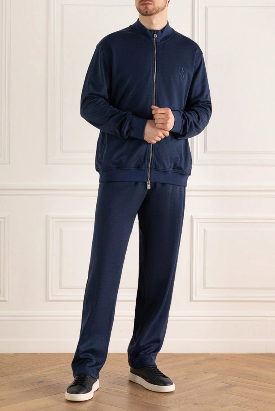Billionaire мужские костюм спортивный мужской из шёлка синий купить с ценами и фото 168734 - фото 2