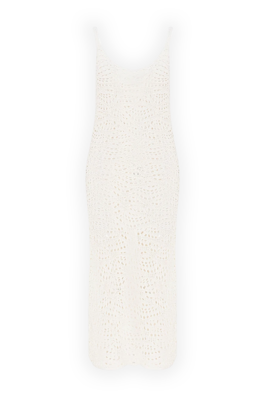 Fabiana Filippi платье ажурное хлопковое белое женское 168757 - фото 1