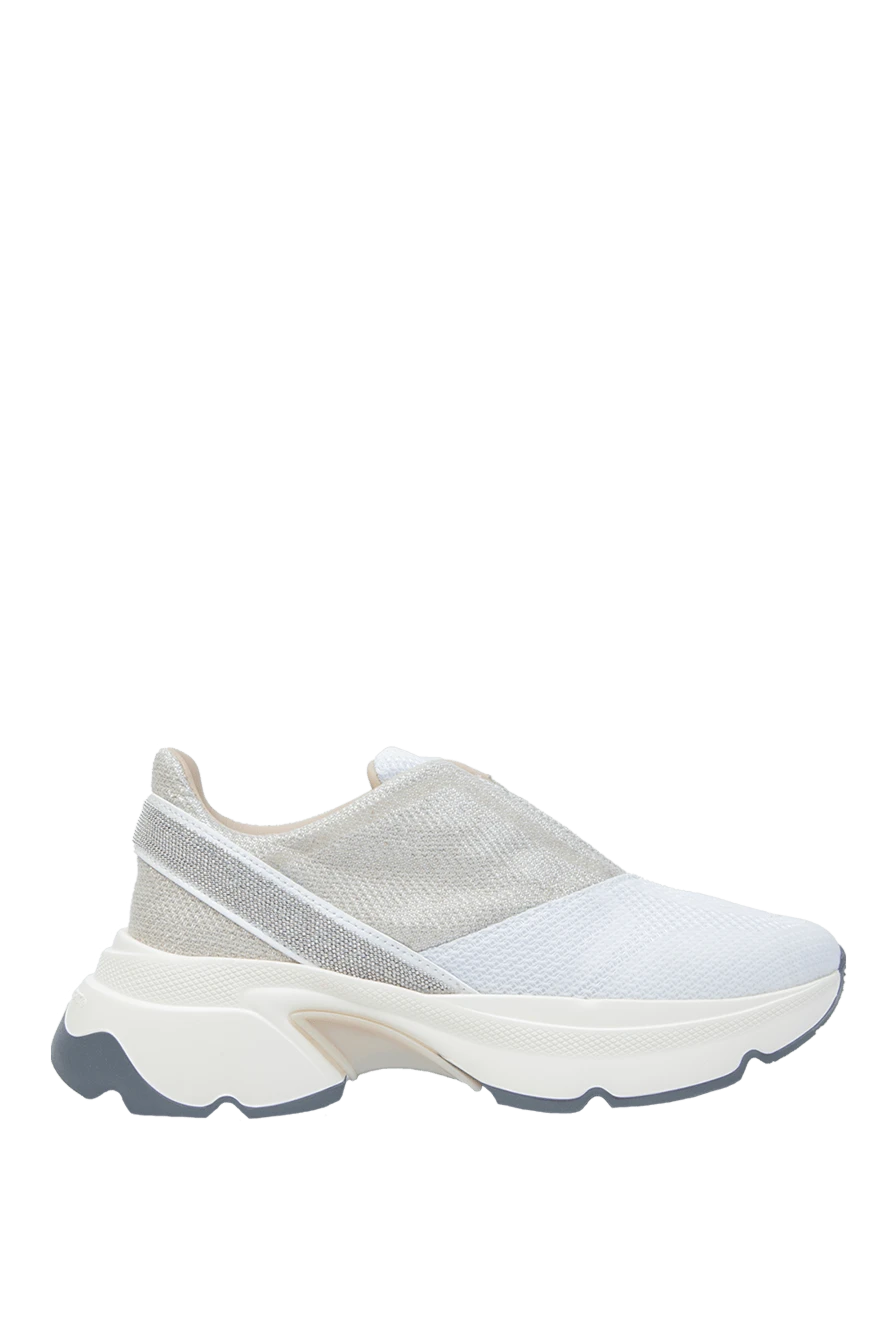 Fabiana Filippi woman white linen and polyamide sneakers for women buy with prices and photos 168770
