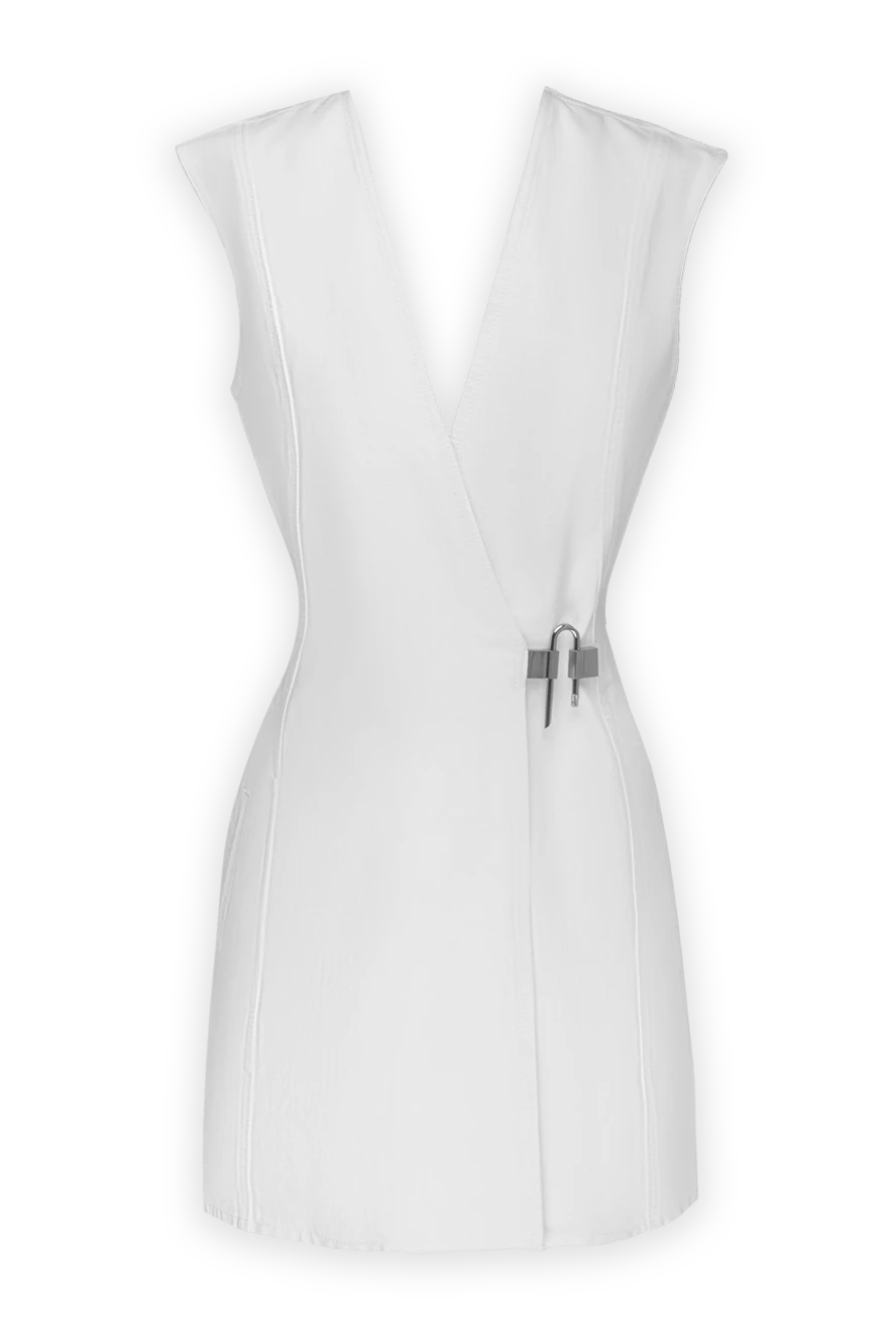 White cotton dress for women