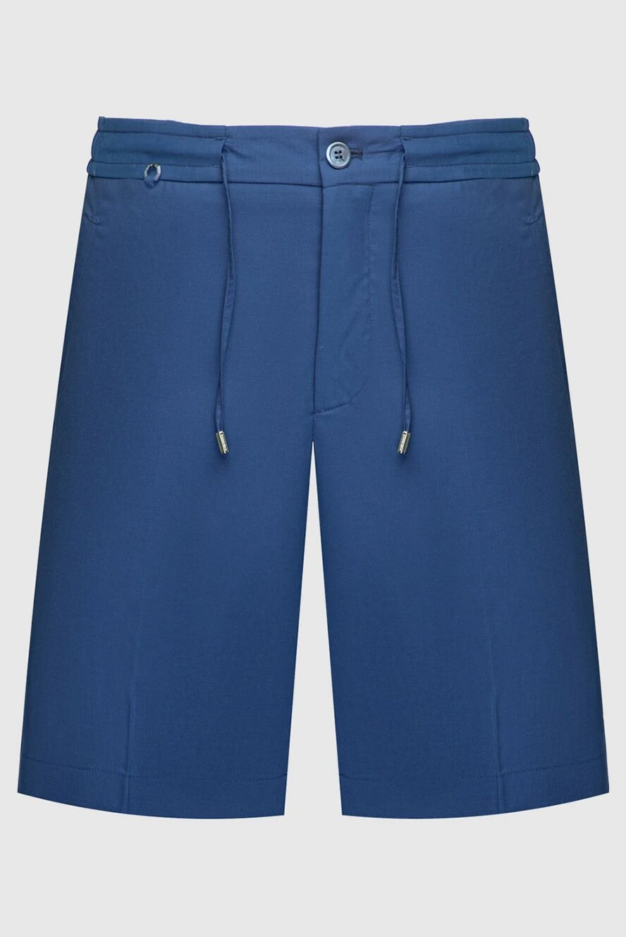 Stefano Ricci шорты из шерсти синие мужские 168970 - фото 1