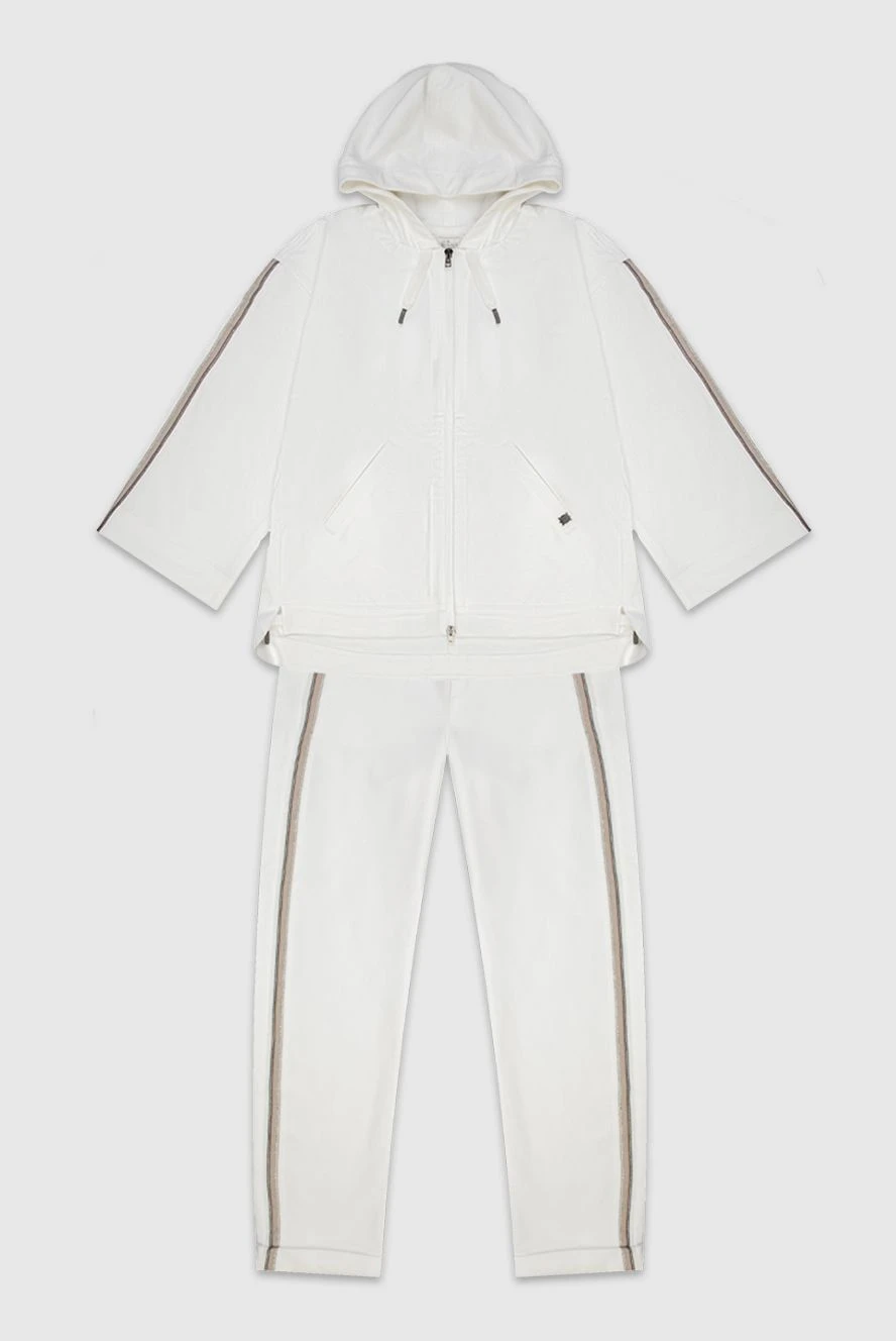 Panicale жіночі костюм прогулянковий з бавовни та еластану білий жіночий купити фото з цінами 169098 - фото 1