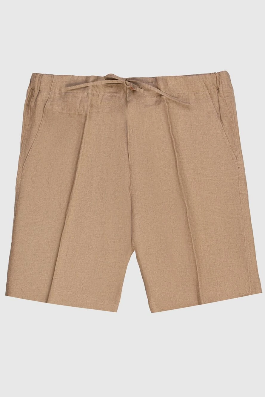 Loro Piana шорты изо льна бежевые мужские 169178 - фото 1