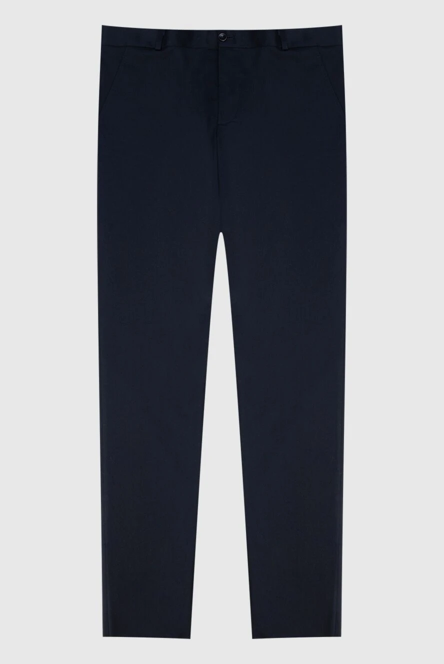 Loro Piana man men's blue cotton and elastane trousers 169201 - photo 1