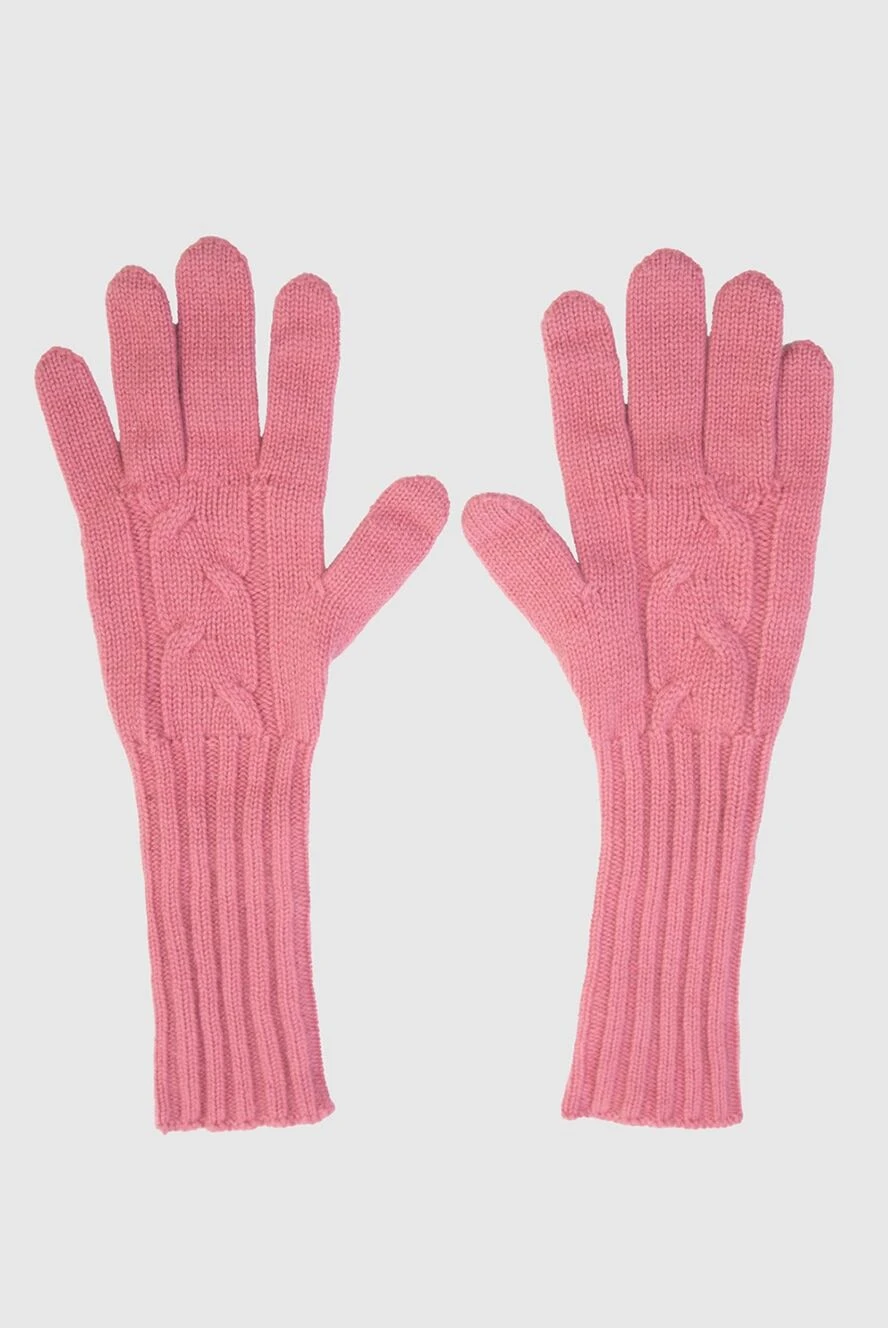 Loro Piana женские перчатки из кашемира розовые женские купить с ценами и фото 169219