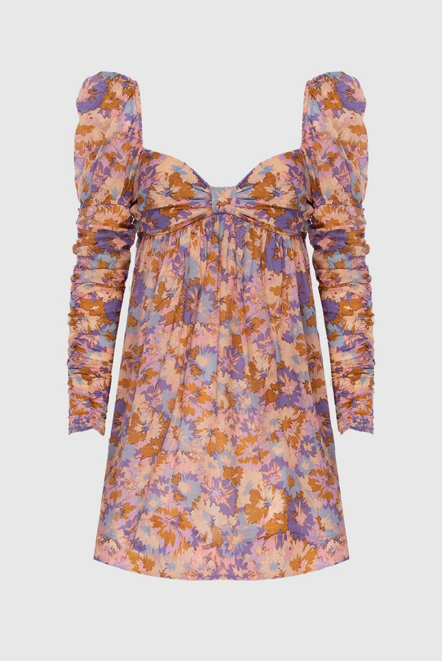 Zimmermann mini dress with floral print neckline and puff sleeves 169408 - photo 1