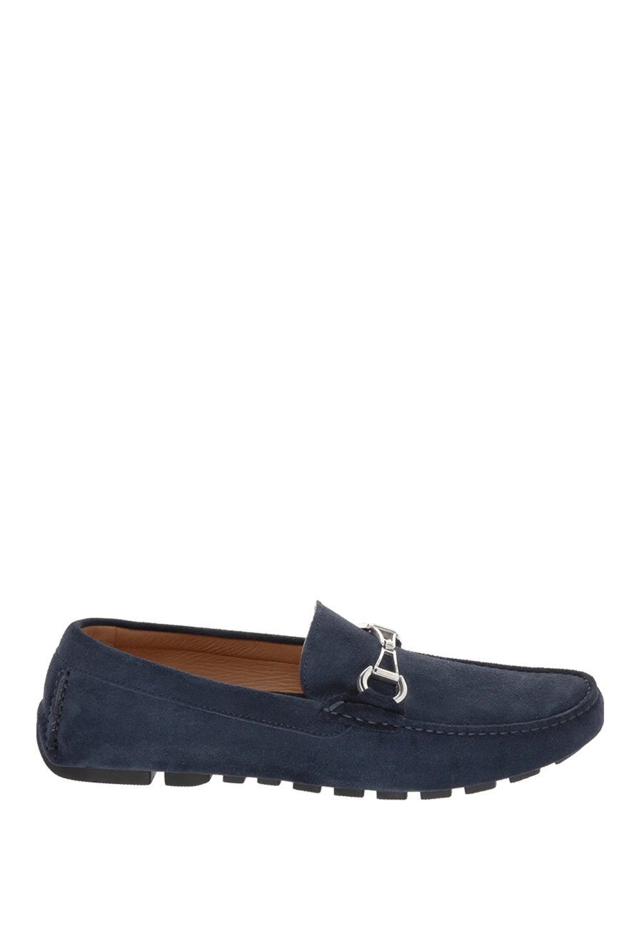 Cesare di Napoli man blue suede men's moccasins buy with prices and photos 169560