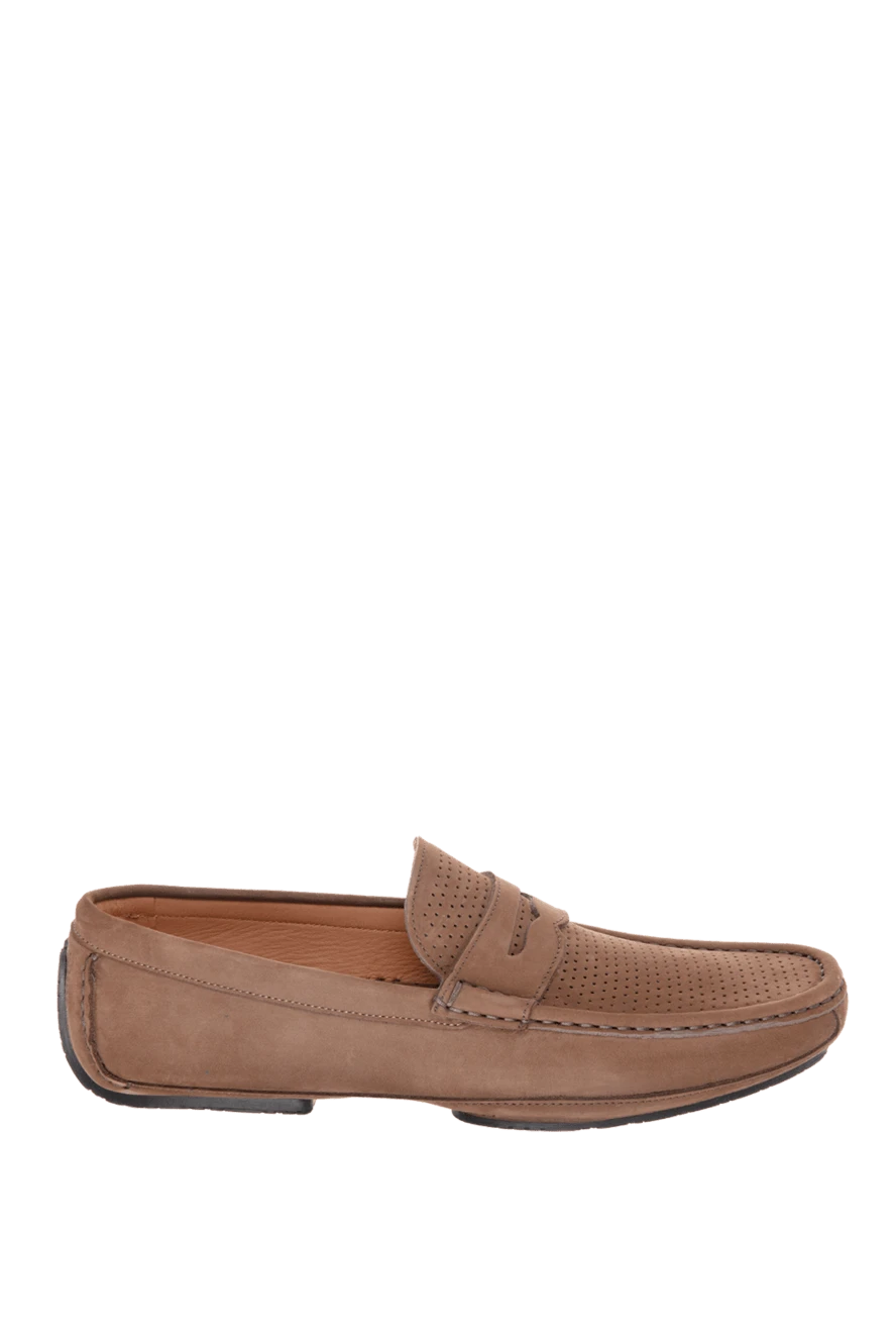 Cesare di Napoli man men's moccasins from nubuck brown buy with prices and photos 169566