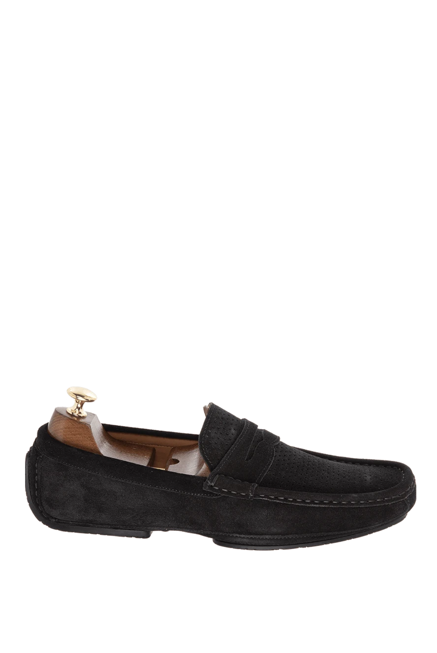 Cesare di Napoli man men's black nubuck moccasins buy with prices and photos 169570