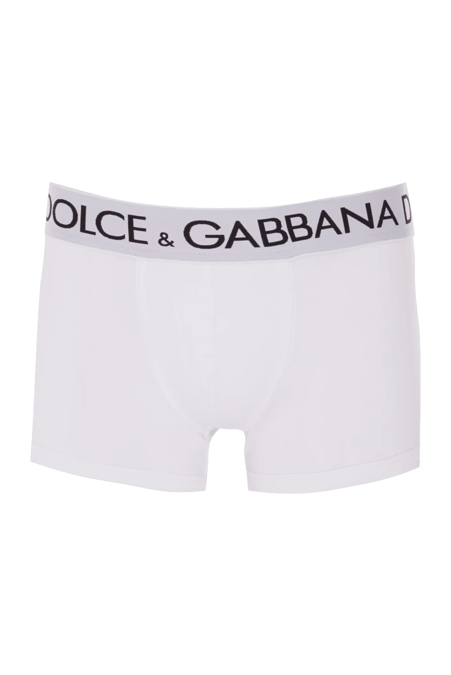 Dolce & Gabbana чоловічі труси боксери з бавовни та еластану білі чоловічі. купити фото з цінами 169579 - фото 1