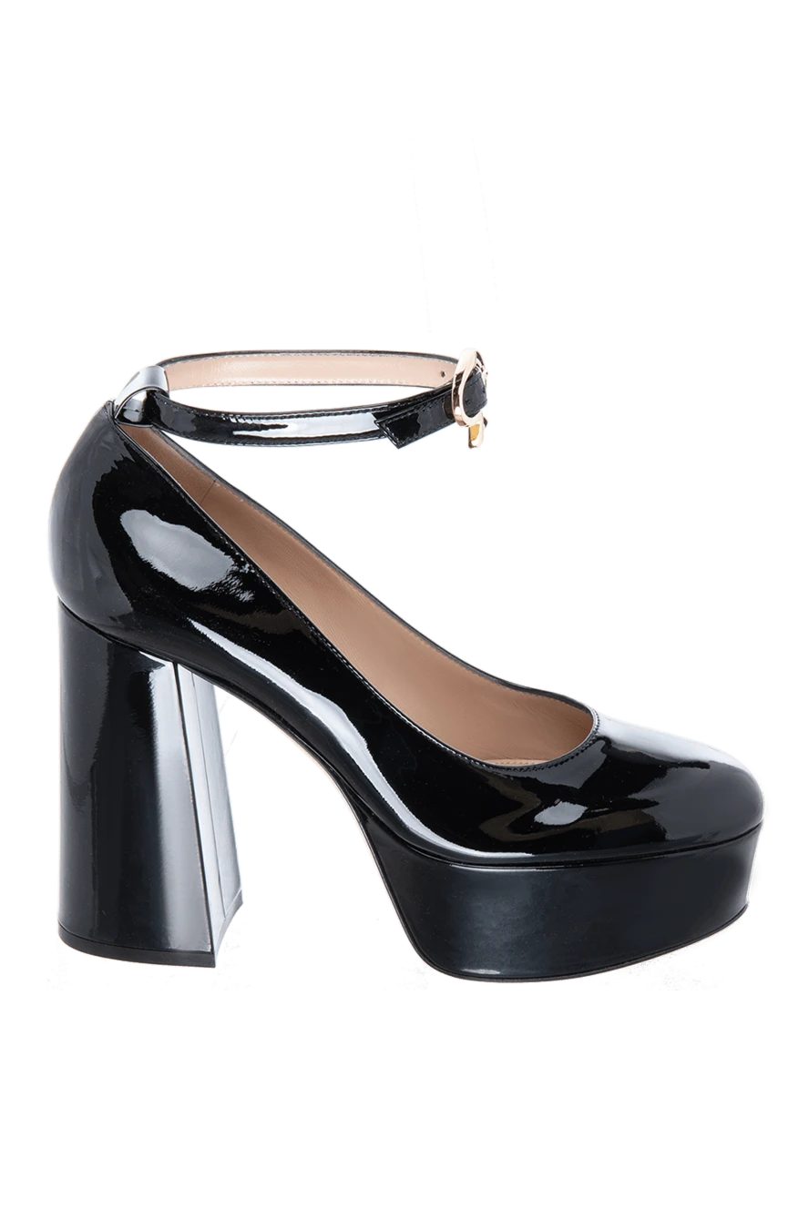 Gianvito Rossi женские туфли из кожи черные женские купить с ценами и фото 169759 - фото 1