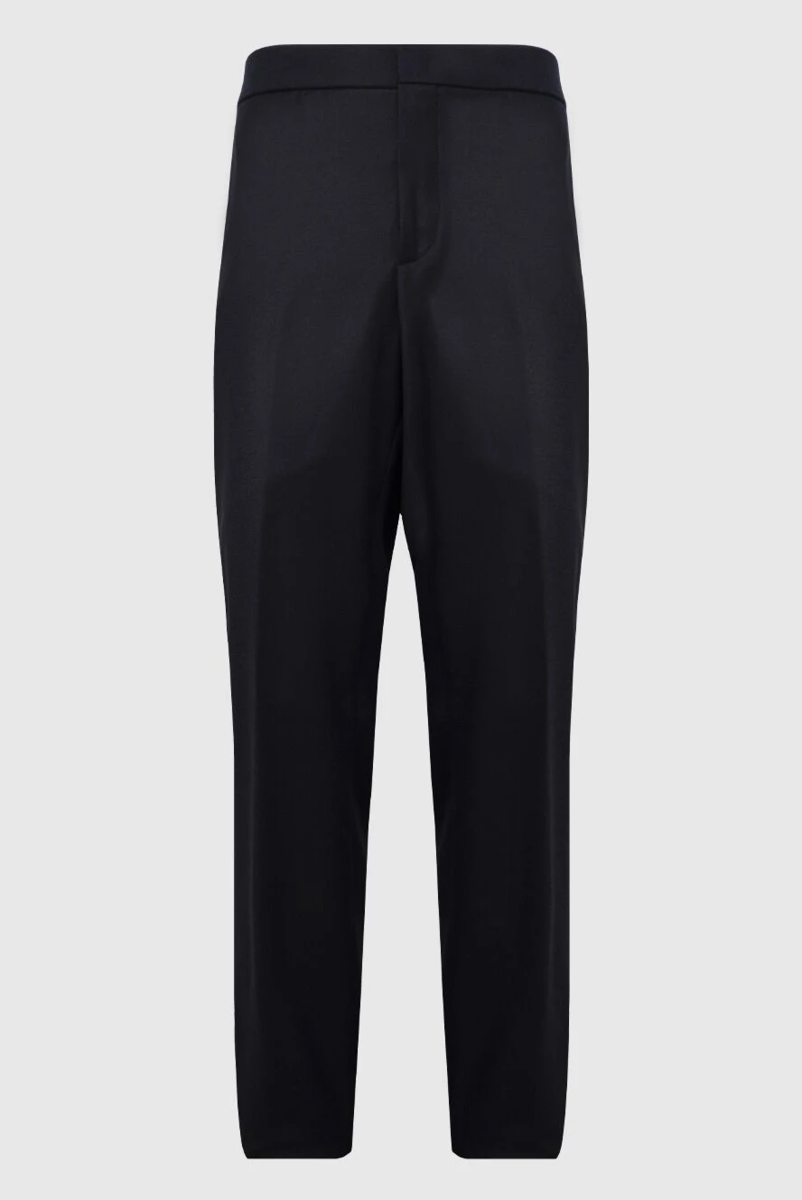 Loro Piana штани з флісу та кашеміру сині чоловічі 169773 - фото 1