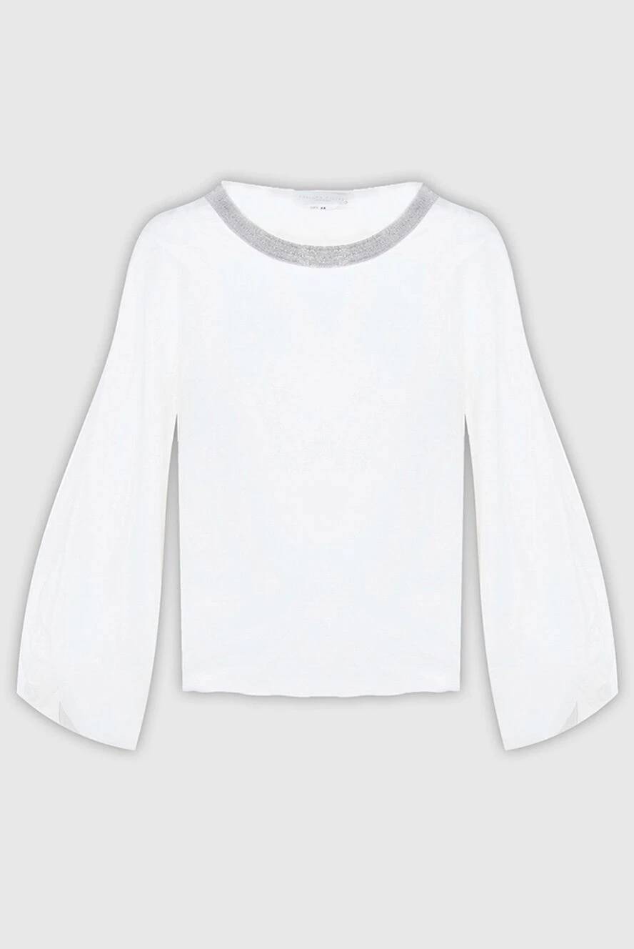 Fabiana Filippi женские блуза из шелка белая женская купить с ценами и фото 169869