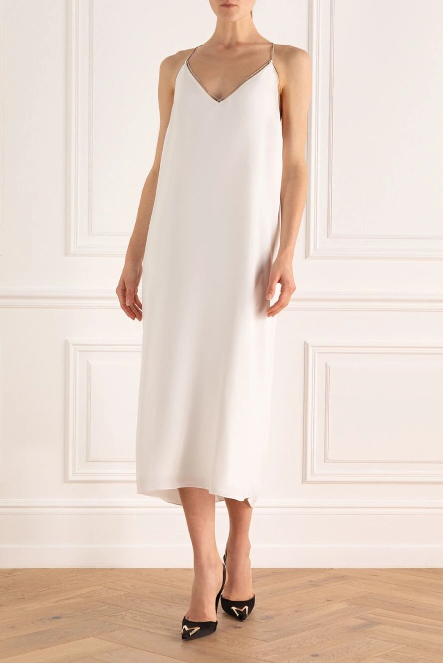 Fabiana Filippi жіночі сукня з віскози біла жіноча купити фото з цінами 169875
