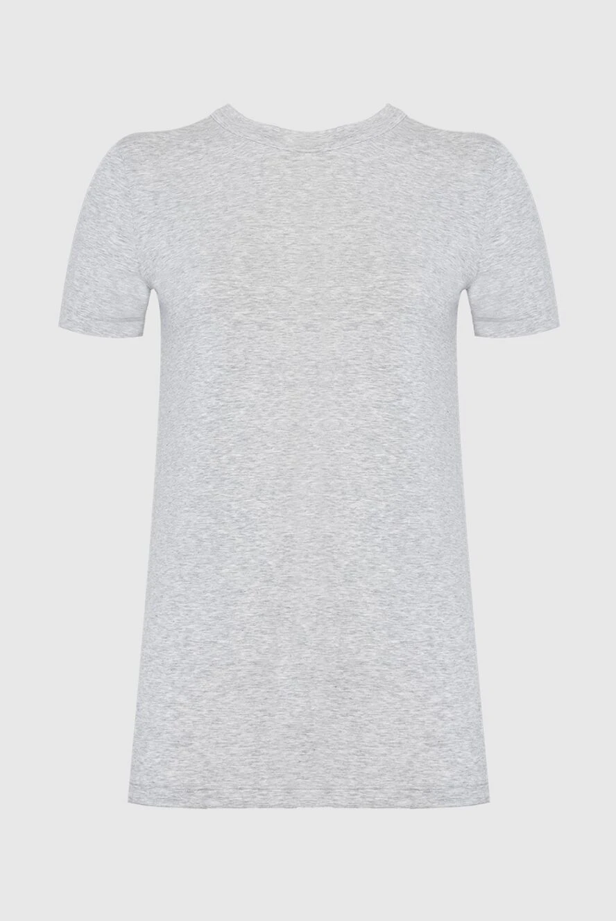 Brunello Cucinelli gray cotton t-shirt for women 169921 - photo 1