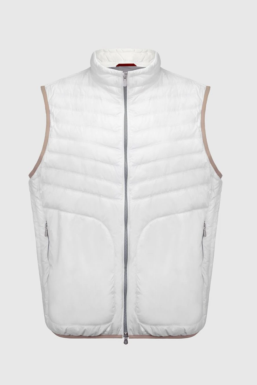 Brunello Cucinelli жилет з нейлону білий чоловічий 169983 - фото 1