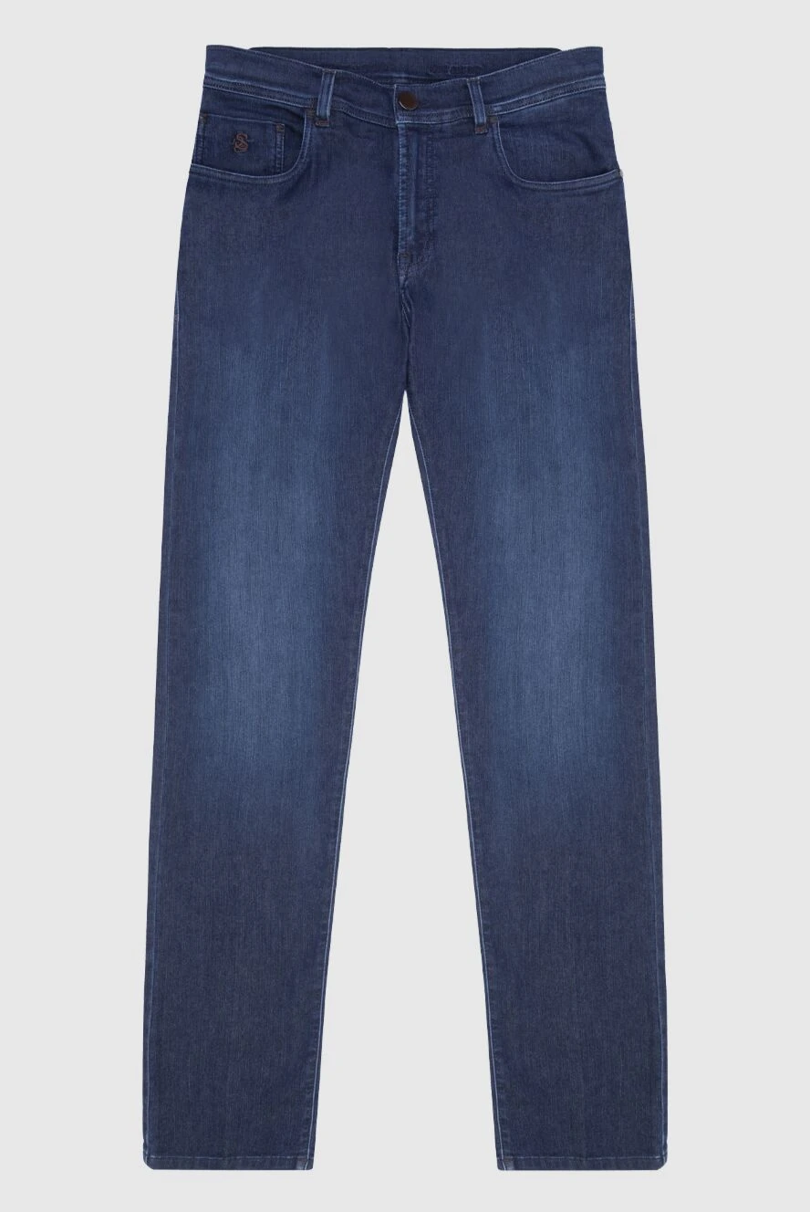 Scissor Scriptor мужские джинсы из хлопка и полиэстера синие мужские купить с ценами и фото 170166 - фото 1