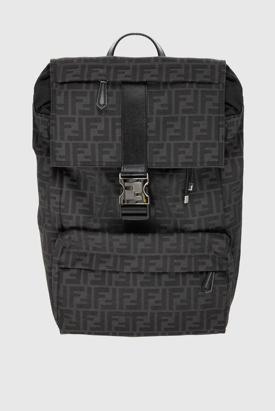 Fendi мужские рюкзак из полиэстера и хлопка черный мужской купить с ценами и фото 170185 - фото 1