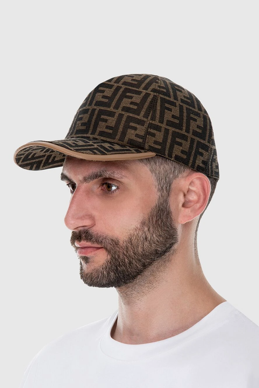 Fendi man cotton and polyester cap brown for men buy with prices and photos 170186