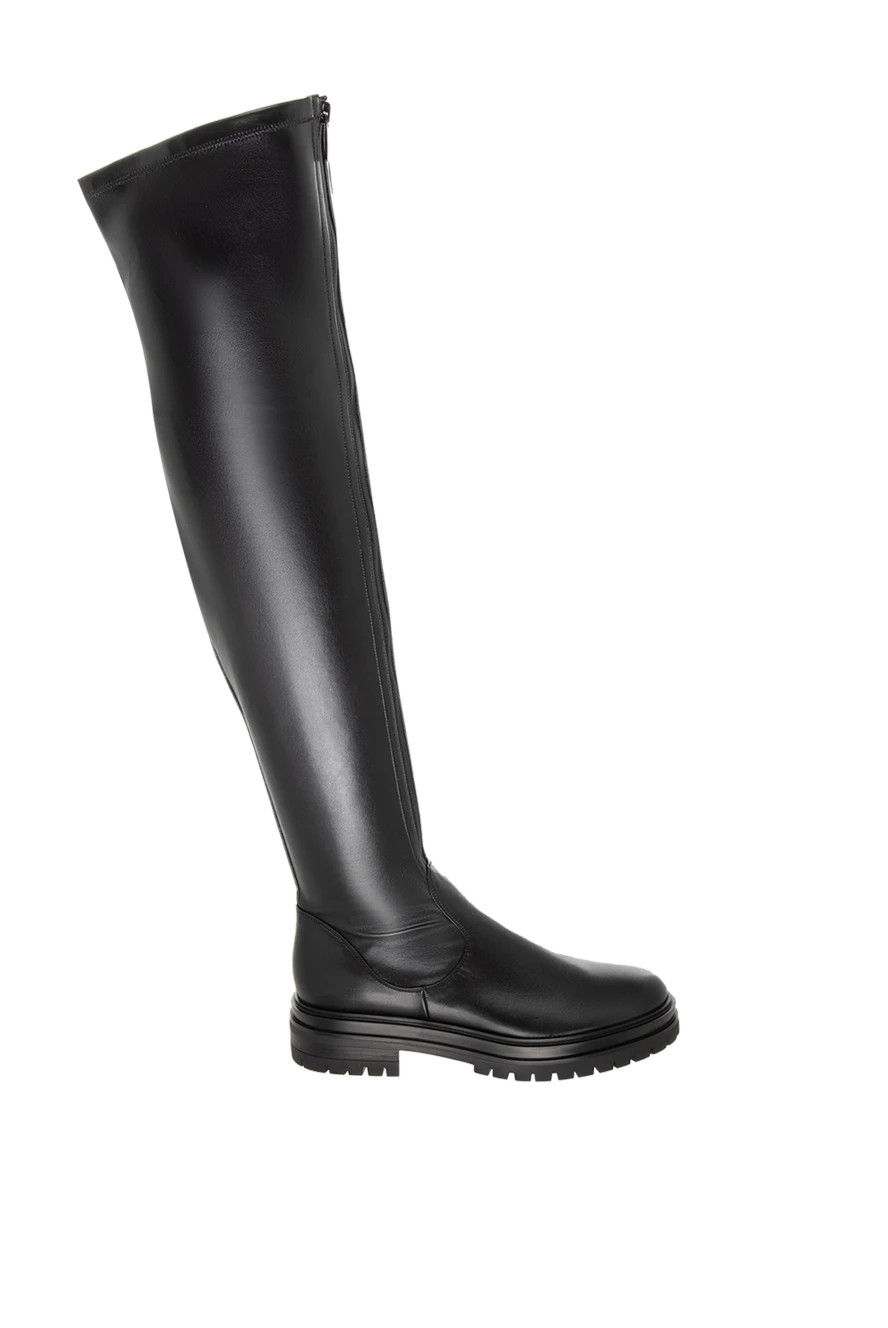 Gianvito Rossi жіночі чоботи зі шкіри чорні жіночі купити фото з цінами 170201 - фото 1