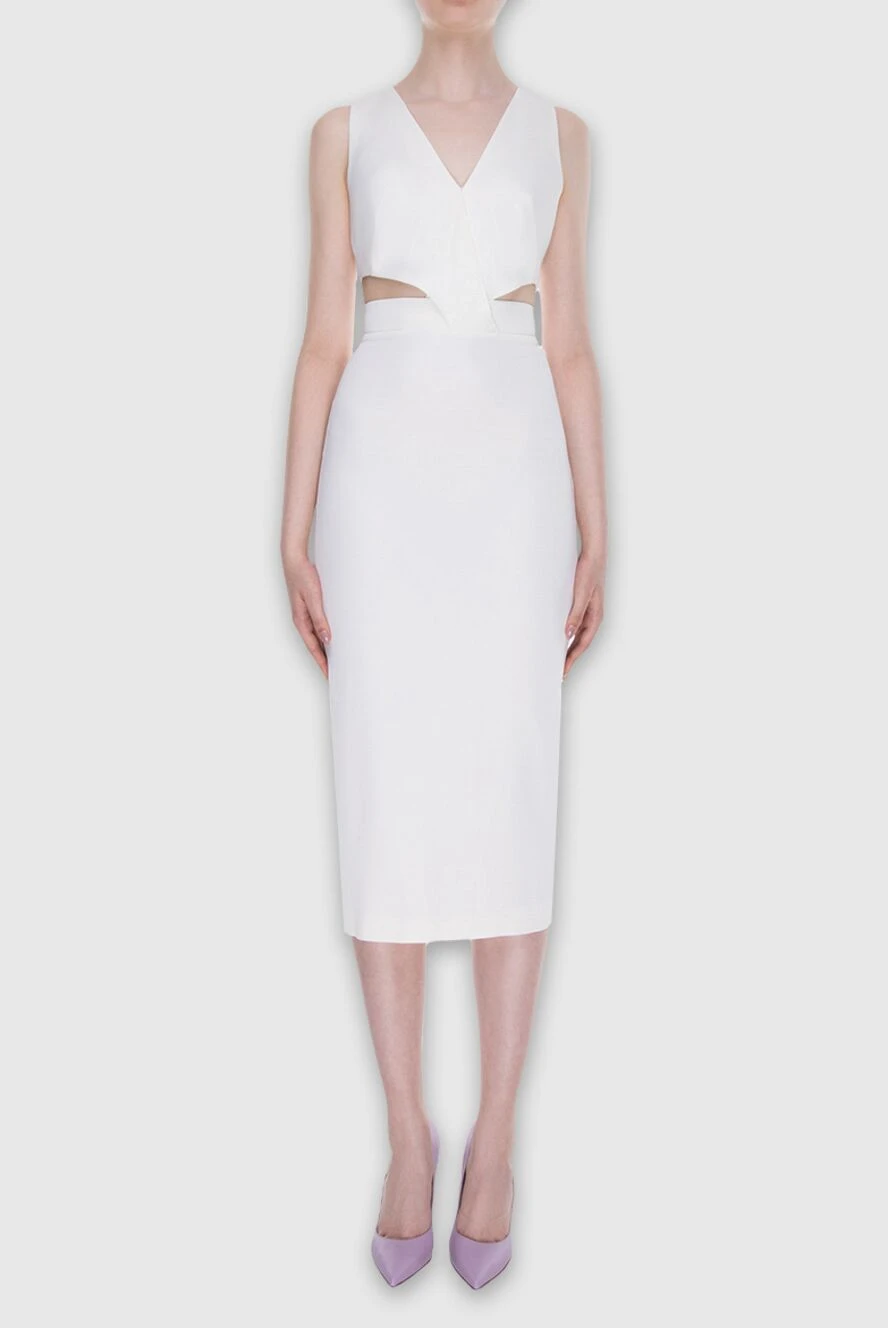 Ermanno Scervino женские платье белое женское купить с ценами и фото 170390 - фото 2