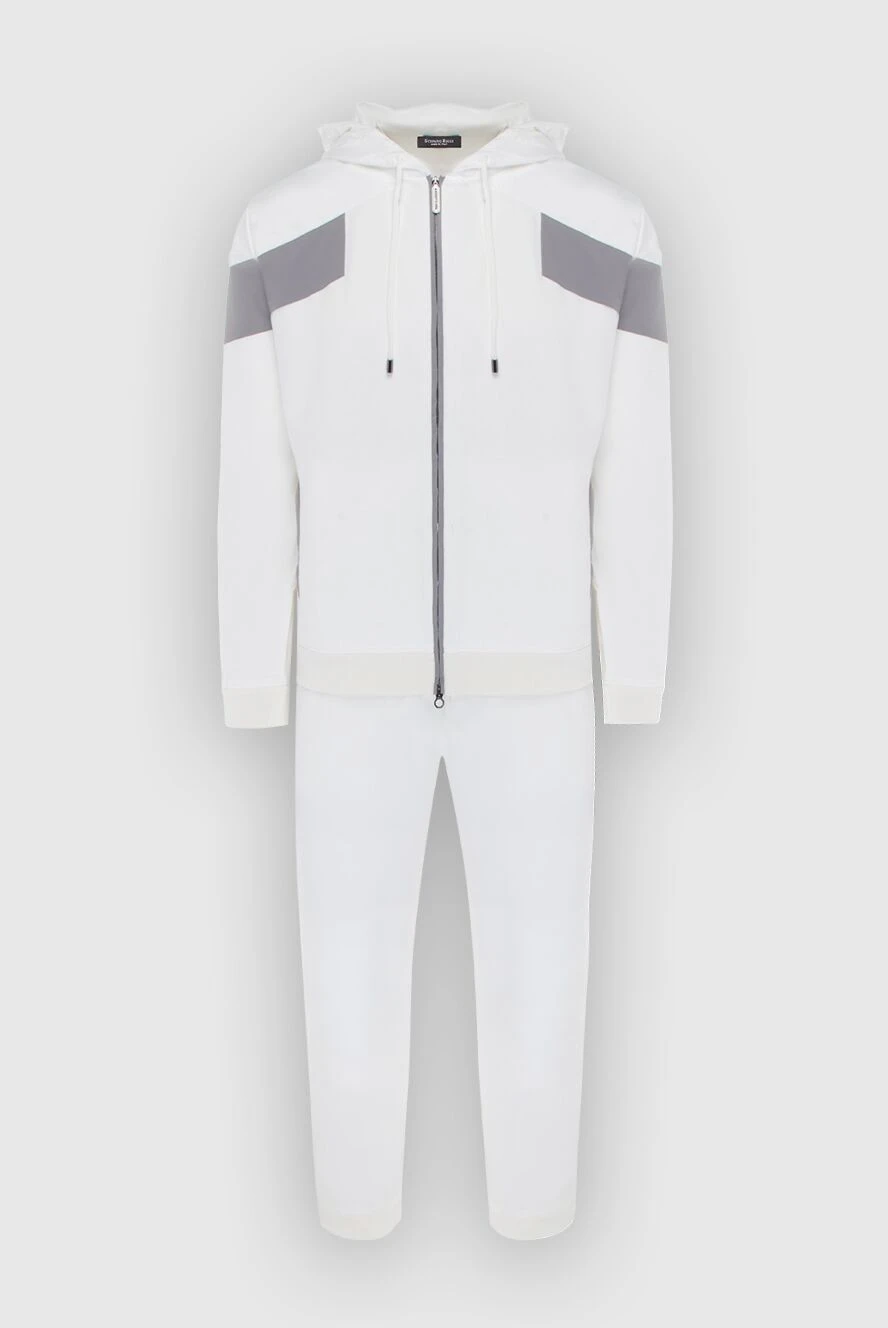 Stefano Ricci костюм спортивный мужской из хлопка и эластана белый 170489 - фото 1