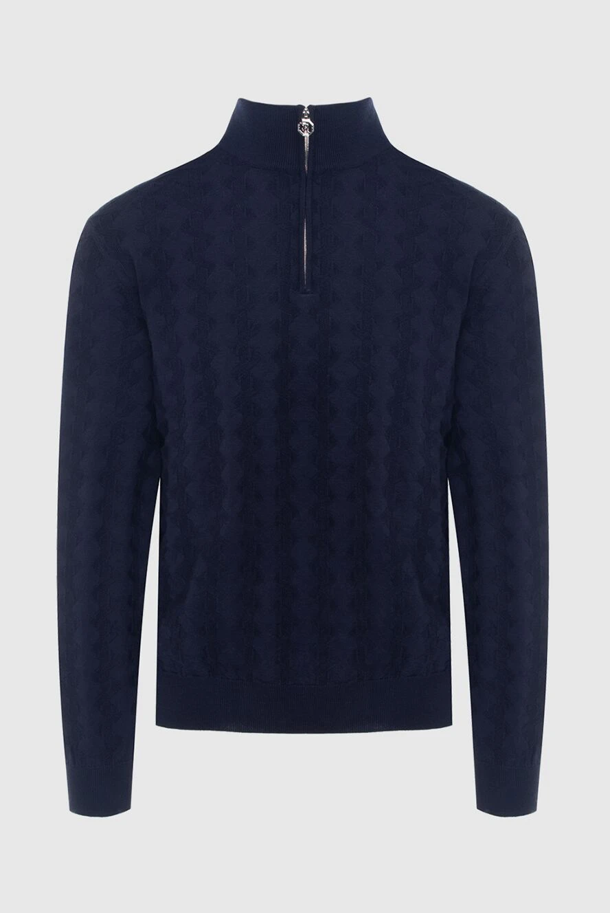 Stefano Ricci тройер из кашемира и шелка синий мужской 170490 - фото 1