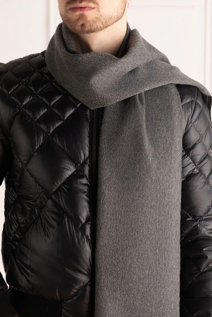 Loro Piana мужские шарф из кашемира серый мужской купить с ценами и фото 170532