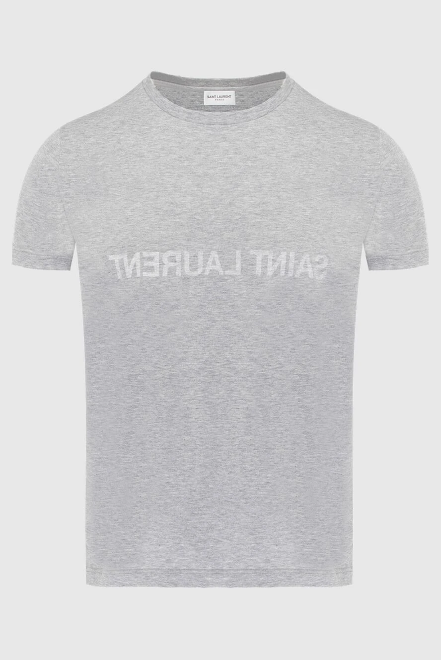 Saint Laurent man gray cotton t-shirt for men buy with prices and photos 170571 - photo 1