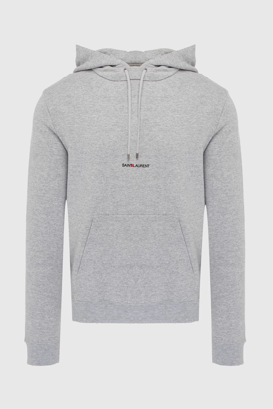 Saint Laurent man gray men's cotton hoodie buy with prices and photos 170572