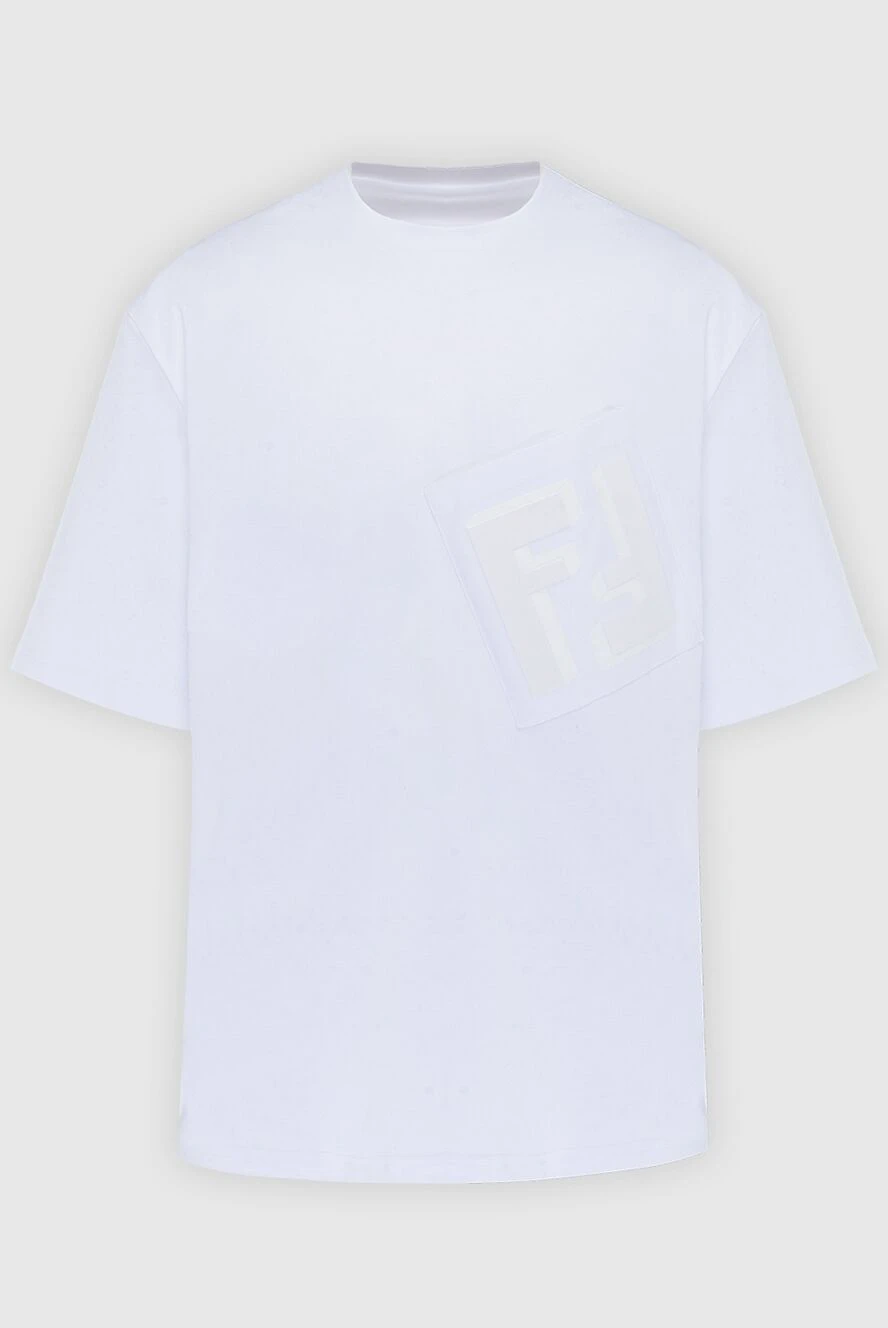 Fendi man white cotton t-shirt for men buy with prices and photos 170612 - photo 1