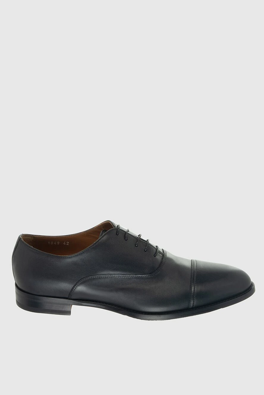 Doucal`s man men's black leather shoes buy with prices and photos 170727 - photo 1