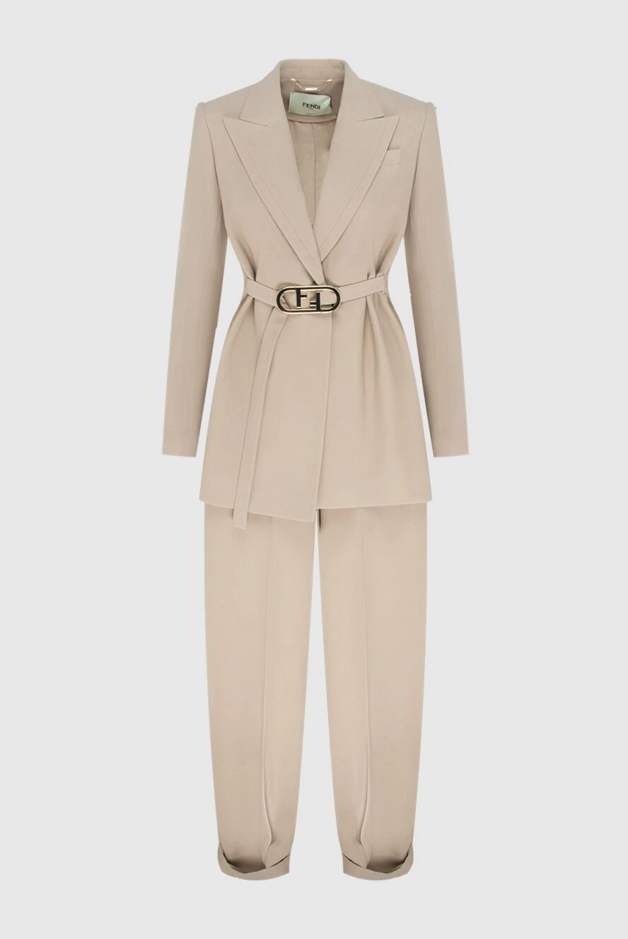 Fendi woman beige women's trouser suit buy with prices and photos 170810