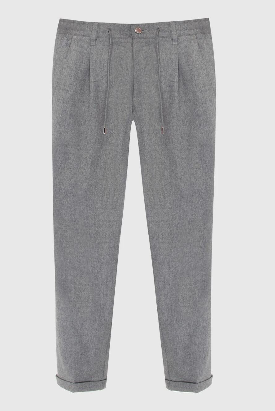 Scissor Scriptor casual woolen gray pants for men 170874 - photo 1