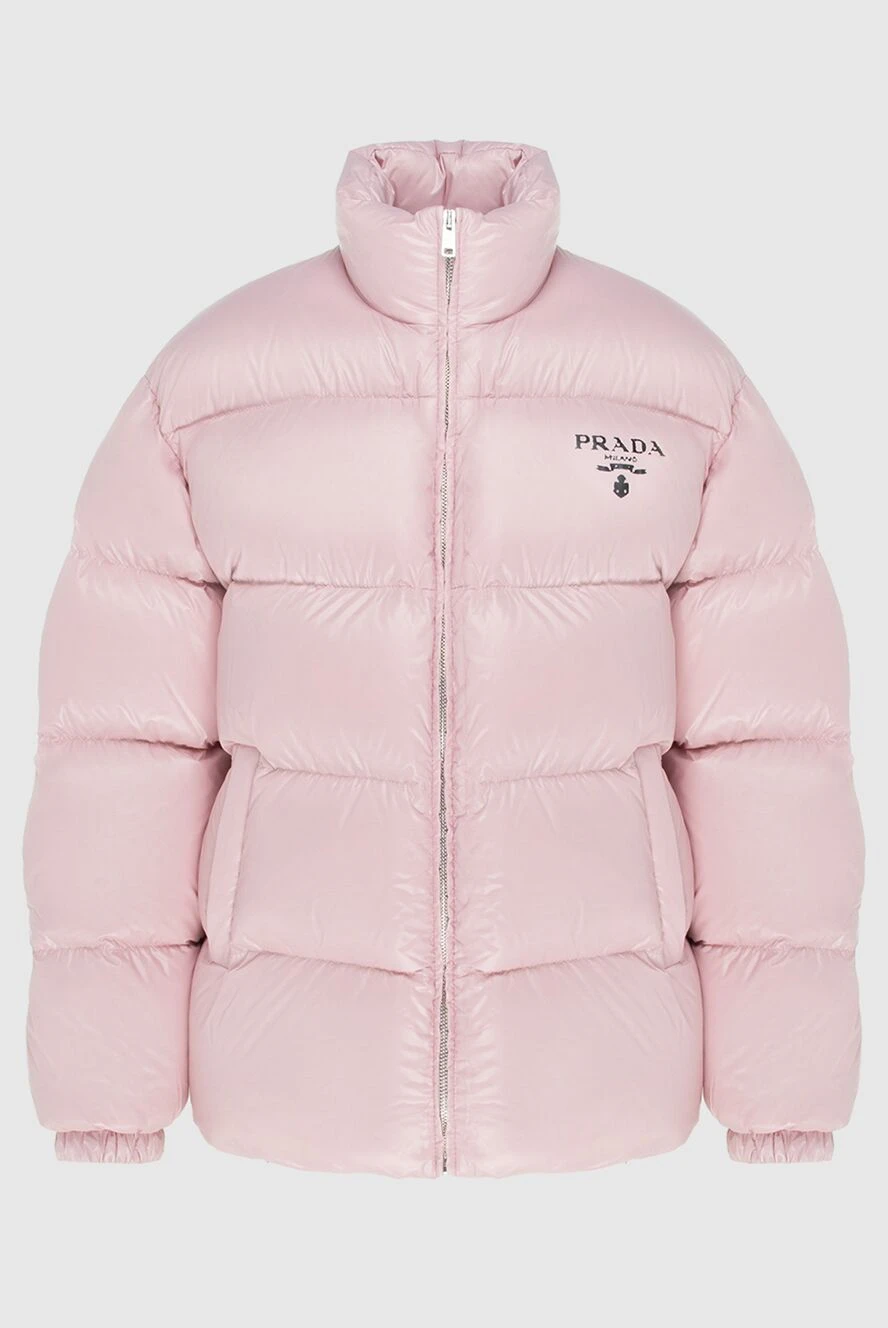 Prada woman women's pink nylon down jacket buy with prices and photos 171065 - photo 1