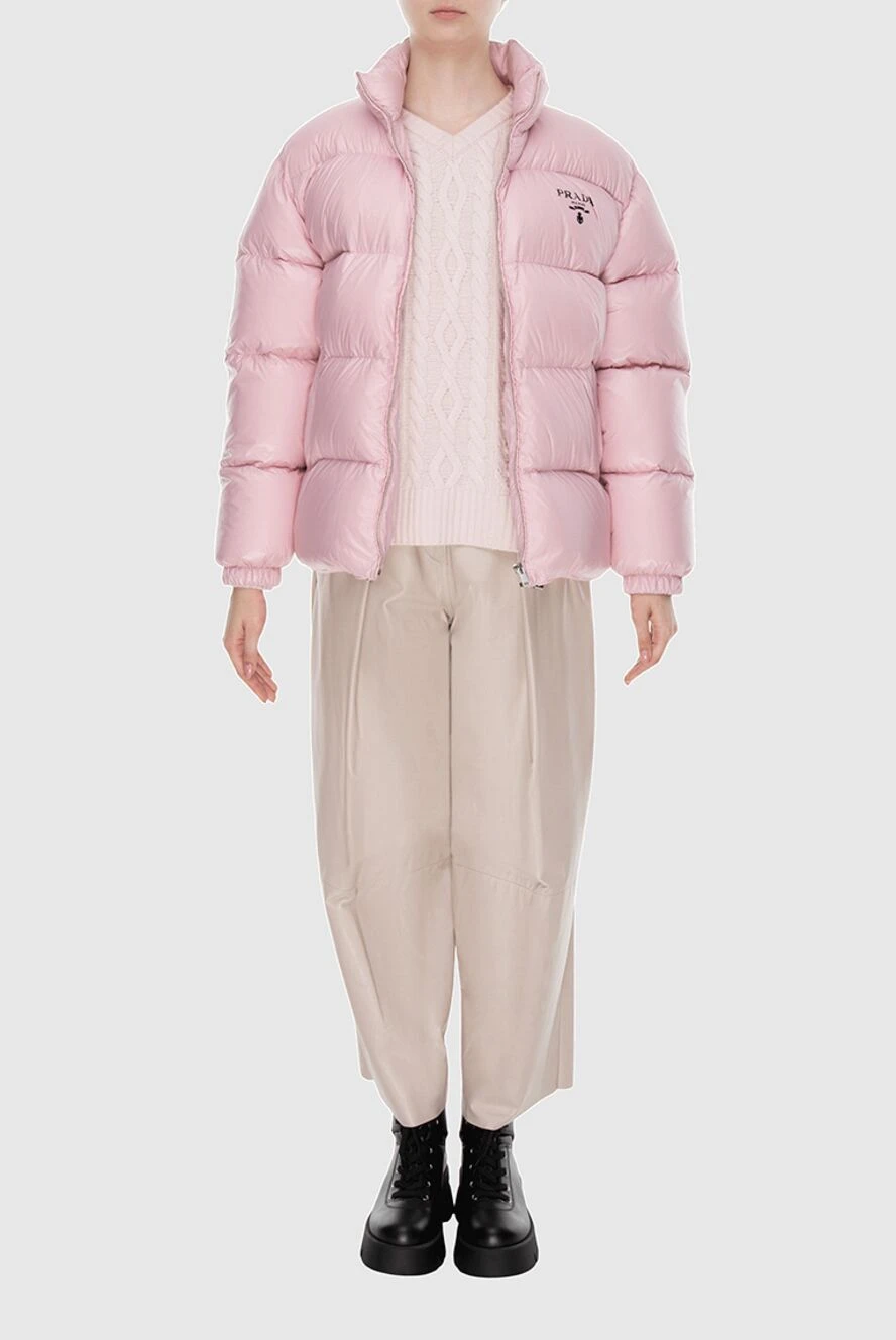 Prada woman women's pink nylon down jacket buy with prices and photos 171065