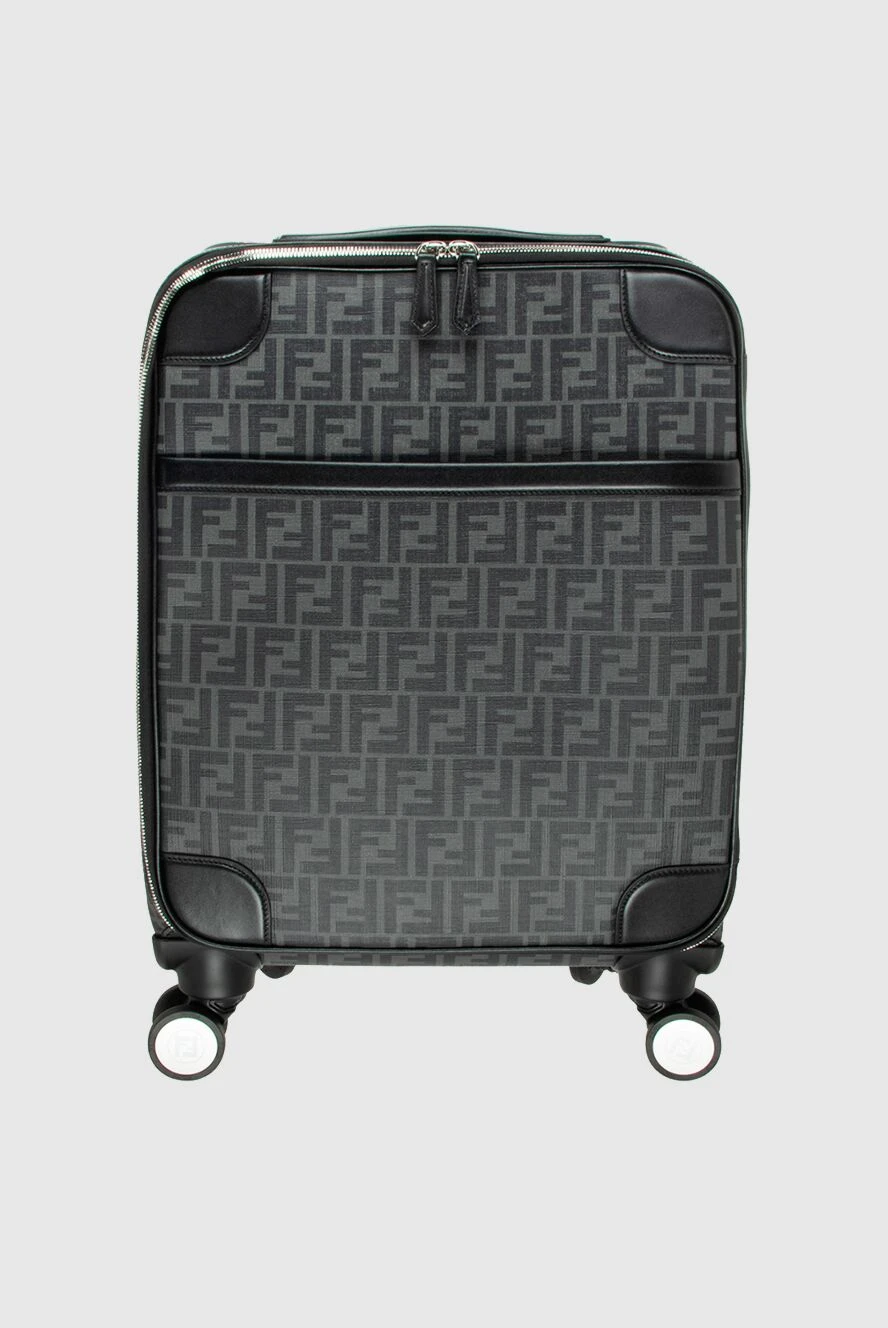 Fendi man gray leather suitcase for men buy with prices and photos 171083 - photo 1