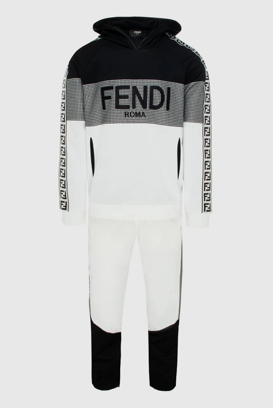 Fendi man men's sports suit made of cotton and polyester, white buy with prices and photos 171084 - photo 1
