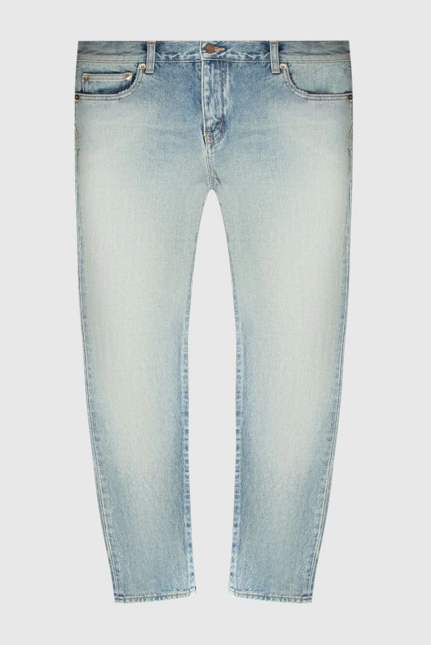 Saint Laurent жіночі джинси з бавовни сині жіночі купити фото з цінами 171133 - фото 1