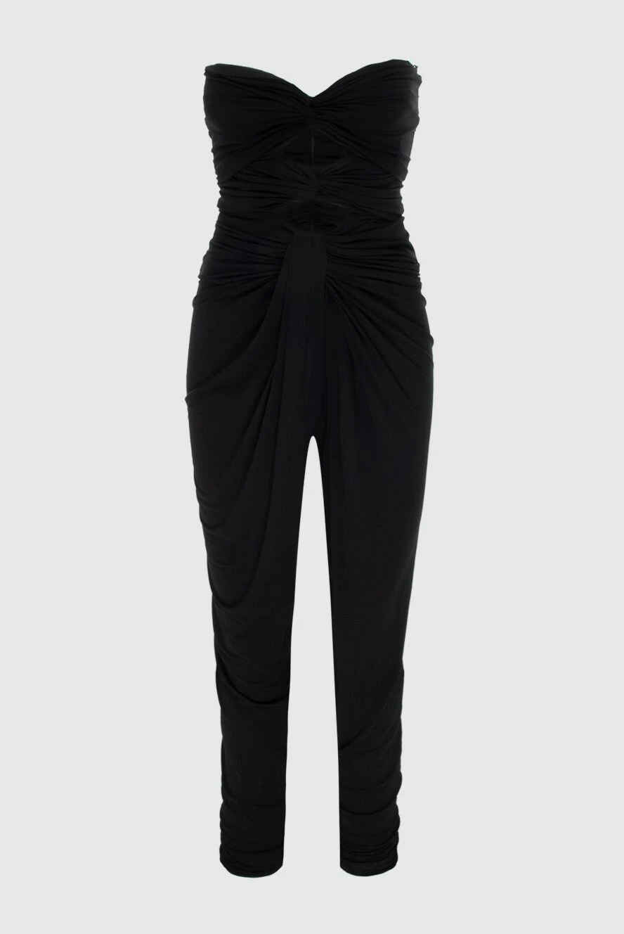 Saint Laurent woman women's black viscose jumpsuit buy with prices and photos 171135