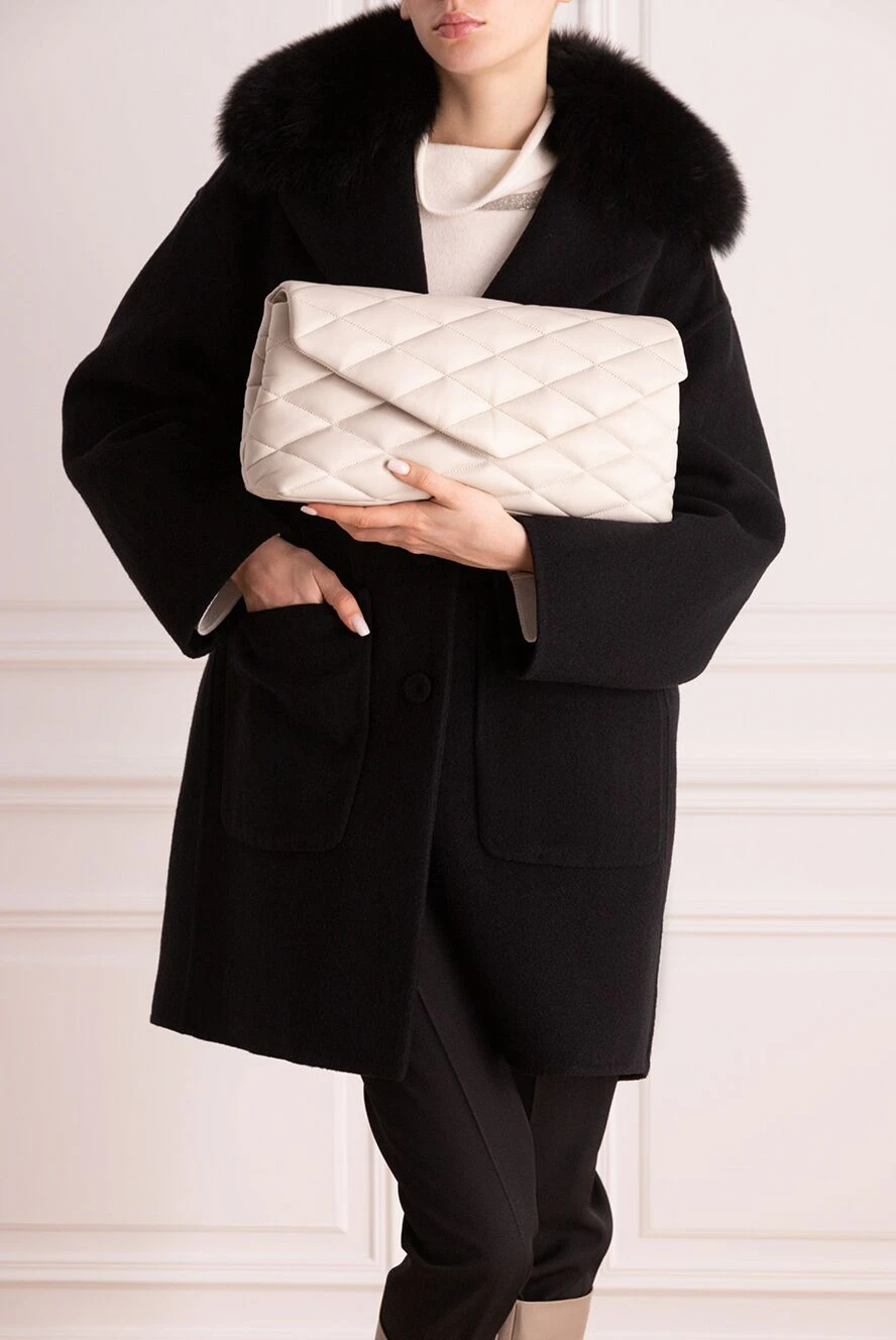 Saint Laurent жіночі сумка зі шкіри сіра жіноча купити фото з цінами 171143 - фото 2