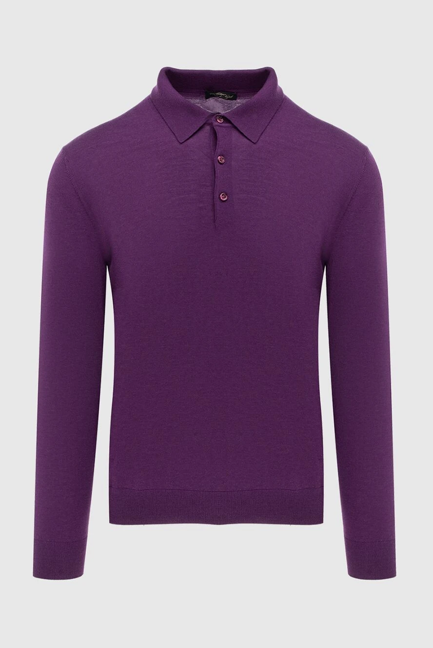 Cesare di Napoli man wool long sleeve polo violet for men buy with prices and photos 171239