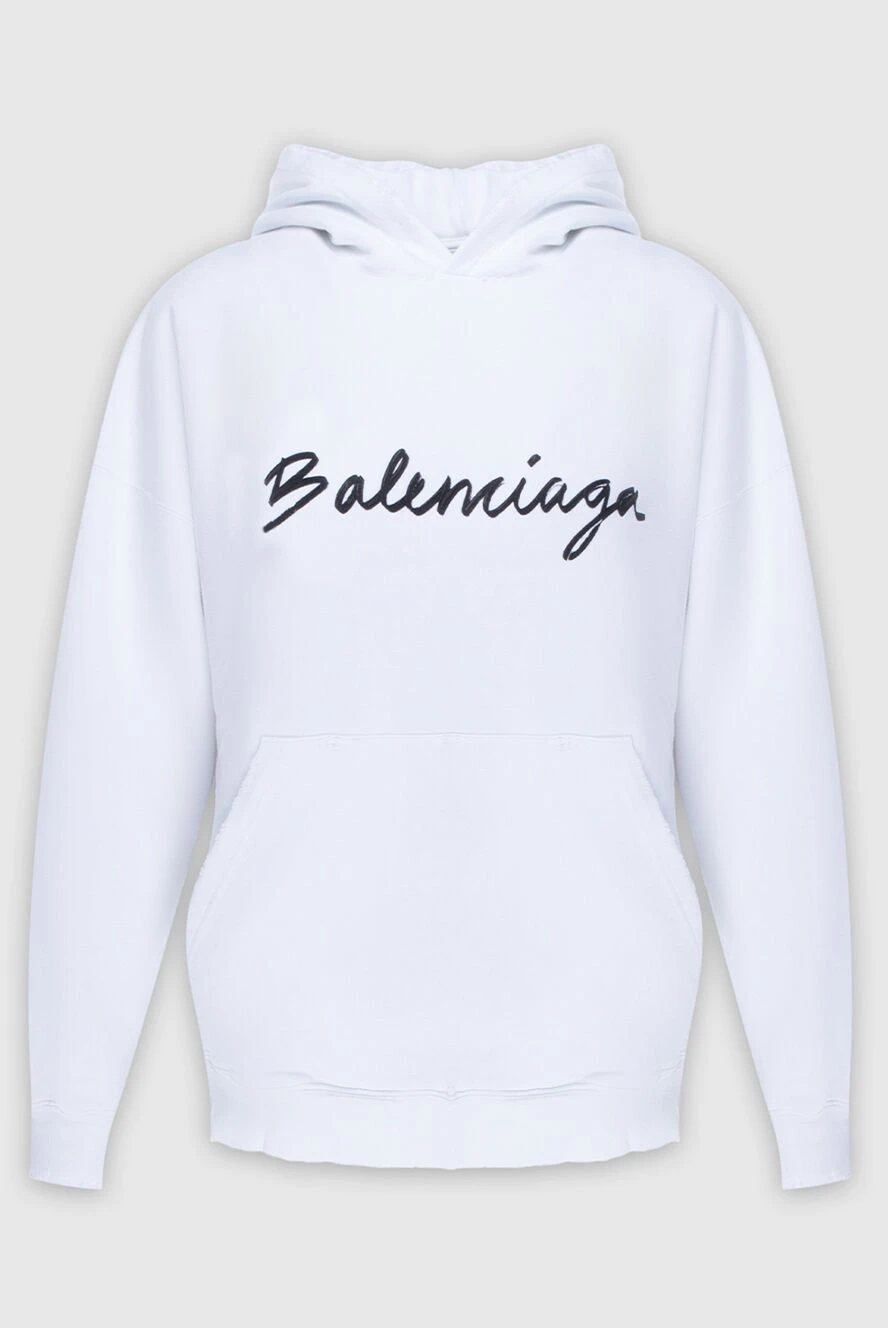Balenciaga woman white cotton hoodie for women buy with prices and photos 171407 - photo 1