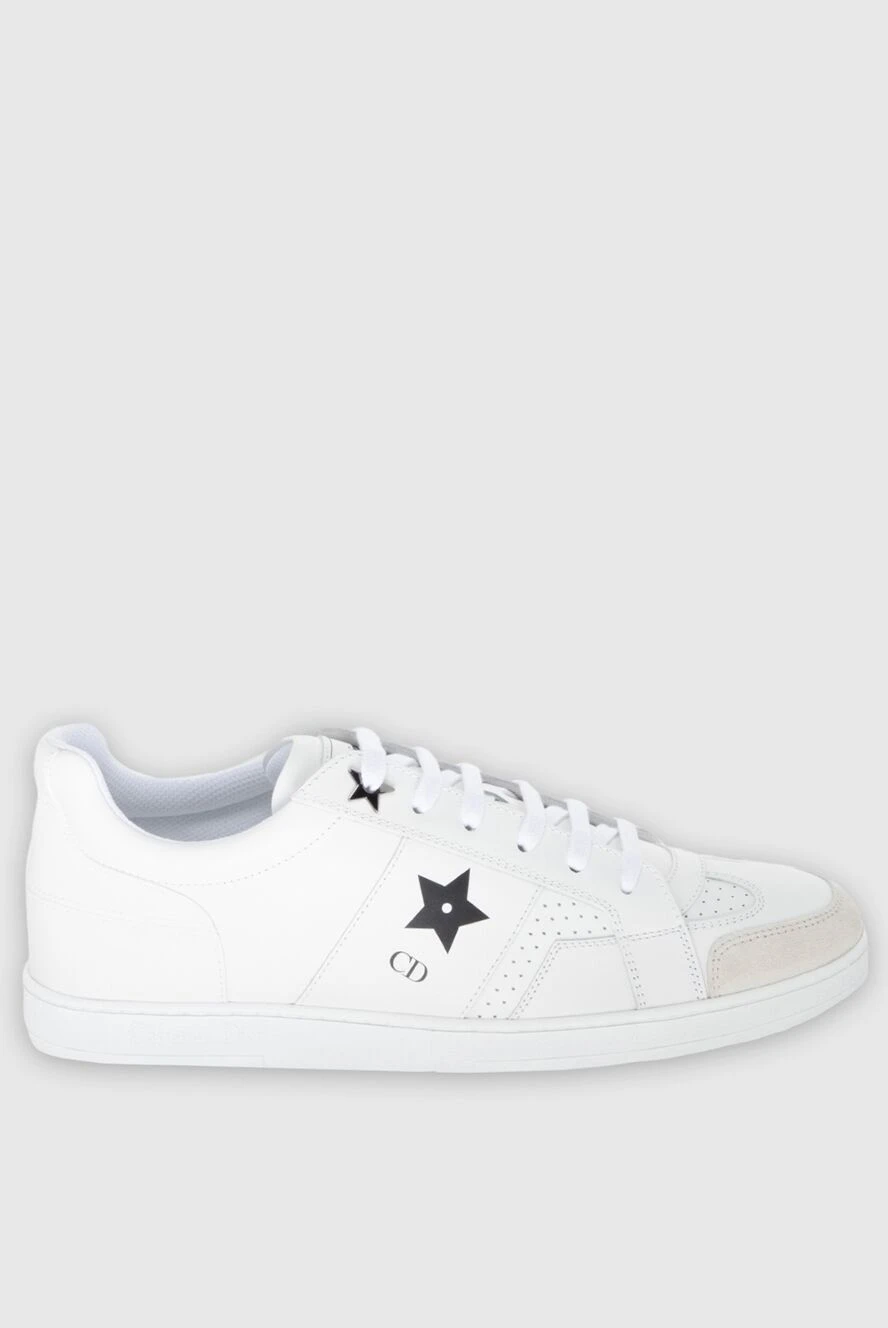 White leather sneakers for woman